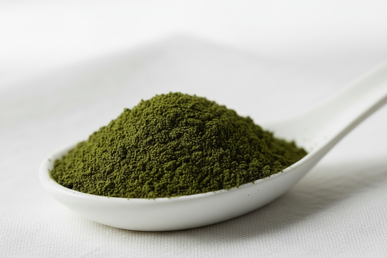 Ground Mulberry Leaf - Zoomed In Spoon